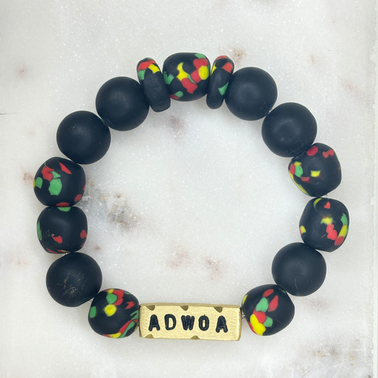“Adwoa” Ghanaian Day Name Bracelet | Born on Monday