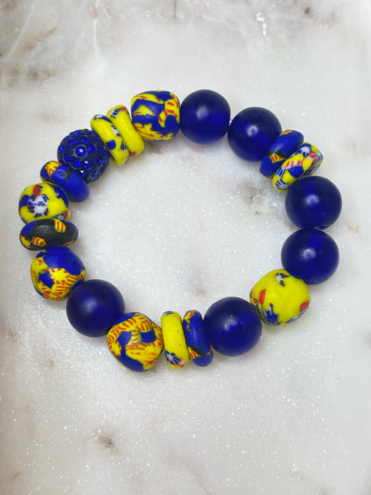 Sunfire Royal – Bespoke Krobo Bracelet