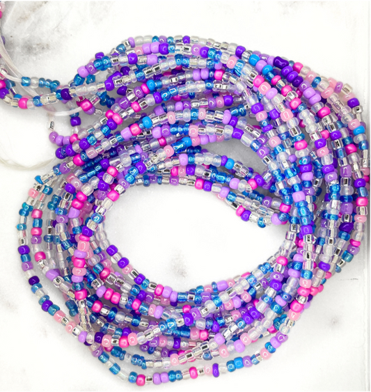 Cotton Candy Tie-On Waist Beads