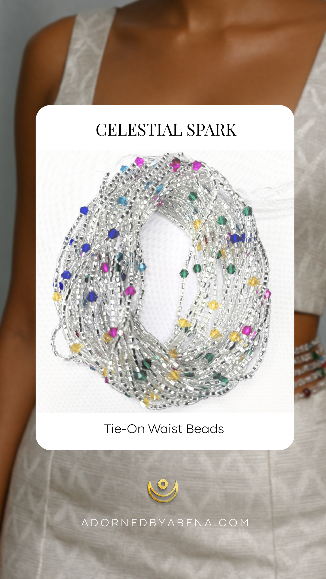 Celestial Spark Tie-On Waist Beads