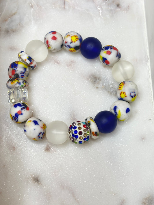 Heritage Bloom Luxe – Bespoke Krobo Bracelet