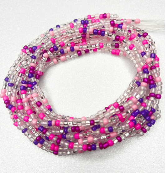 Pink Reign Tie-On Waist Beads