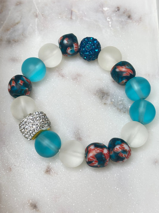 Blue Mirage – Bespoke Krobo Bracelet