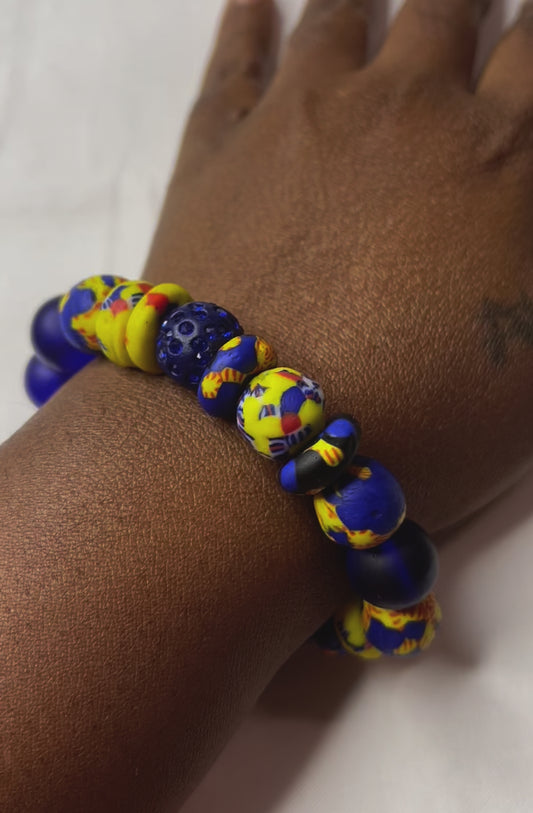 Sunfire Royal – Bespoke Krobo Bracelet