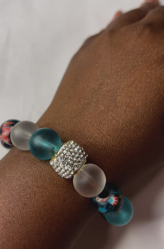 Blue Mirage – Bespoke Krobo Bracelet